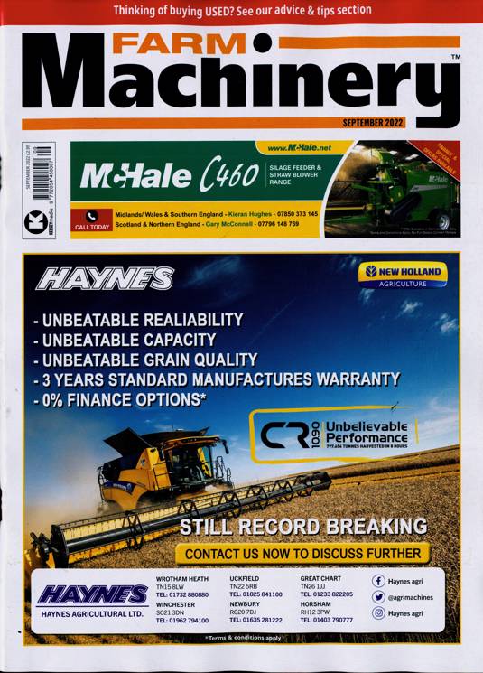 Farm Machinery Magazine Subscription Buy at Newsstand.co.uk Other Trade