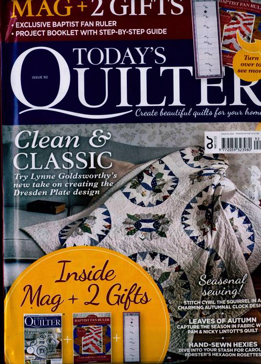 Todays Quilter Magazine Subscription Buy at Newsstand.co.uk Quilting