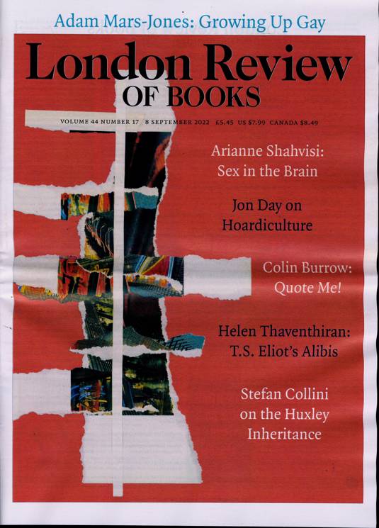 London Review Of Books Magazine Subscription Buy at Newsstand.co.uk