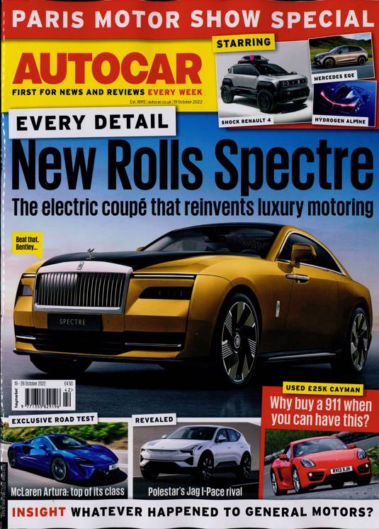 Autocar Magazine Subscription Buy at Newsstand.co.uk General Car