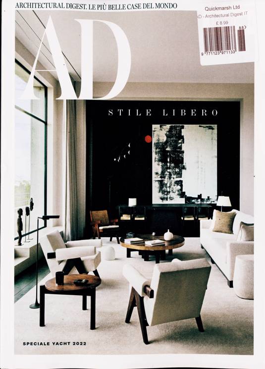 Architectural Digest Italian Magazine Subscription Buy at Newsstand.co.uk Italian