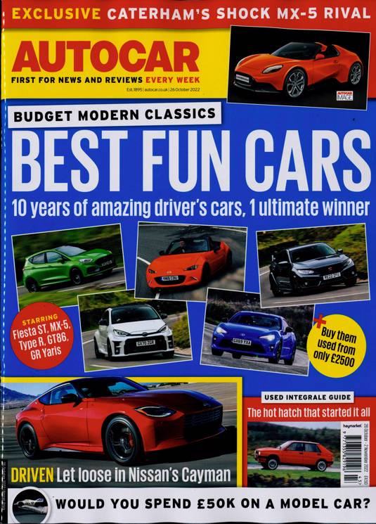 Autocar Magazine Subscription Buy at Newsstand.co.uk General Car