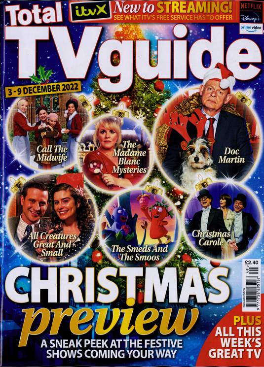 Total Tv Guide England Magazine Subscription Buy at Newsstand.co.uk