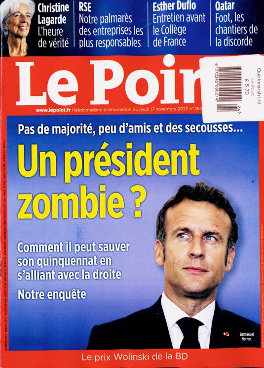 Le Point Magazine Subscription | Buy at Newsstand.co.uk | French