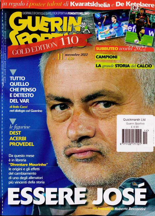 Guerin Sportivo Magazine Subscription Buy at Newsstand.co.uk Italian