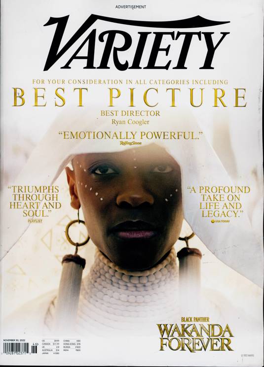 Variety Magazine Subscription Buy at Newsstand.co.uk Media