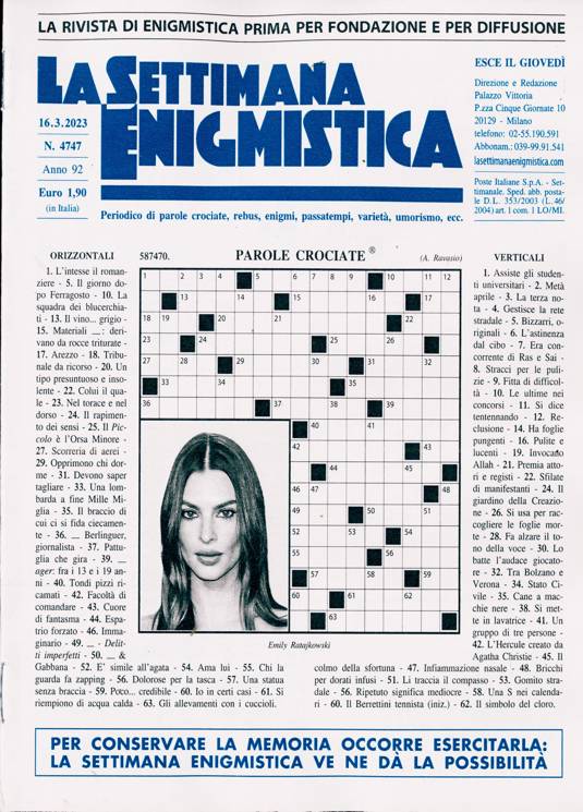 La Settimana Enigmistica Magazine Subscription, Buy at