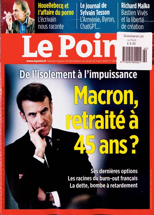 Le Point Magazine Subscription | Buy at Newsstand.co.uk | French