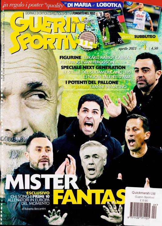 From the Italian magazine Guerin sportivo, a page with the