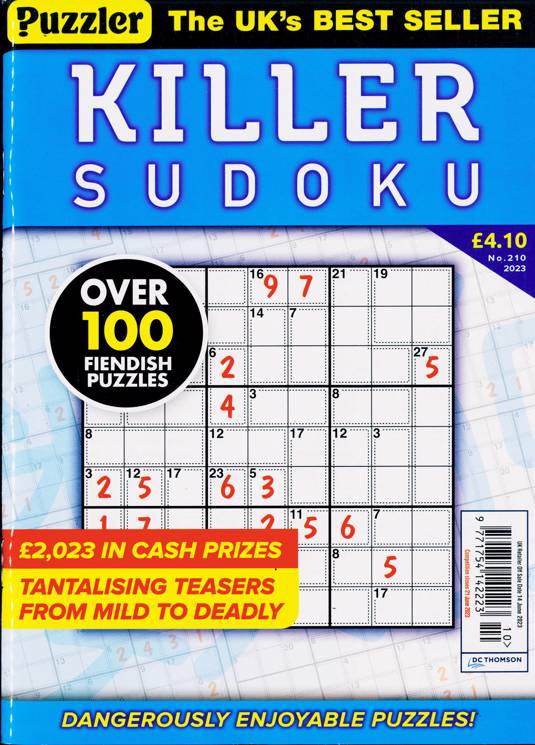 Read PuzzleLife Killer Sudoku magazine on Readly - the ultimate magazine  subscription. 1000's of magazines in one app