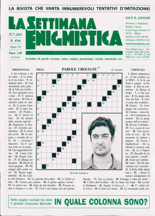 La Settimana Enigmistica Magazine Subscription, Buy at