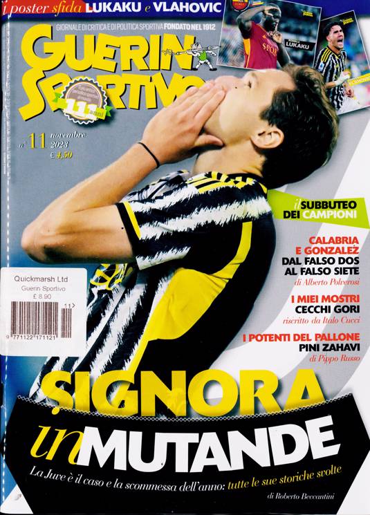 From the Italian magazine Guerin sportivo, a page with the