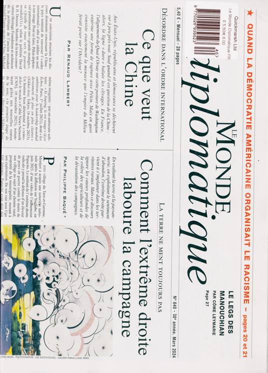 Le Monde Diplomatique Magazine Subscription Buy at Newsstand.co.uk French
